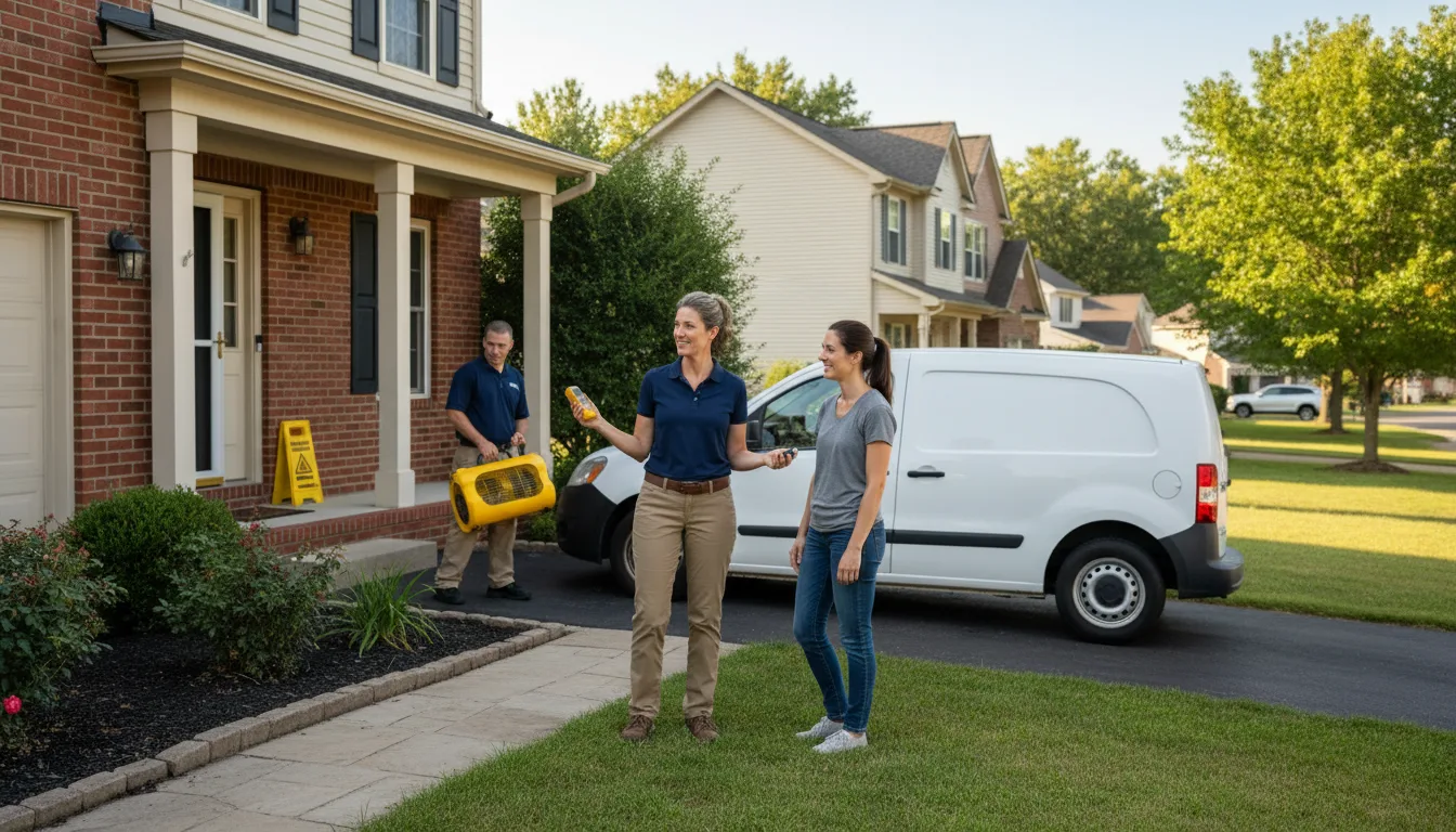 Residential water damage restoration in Milton, LA